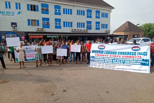 Workers in Ebonyi State Joins Nationwide Protest Against Soaring Costs