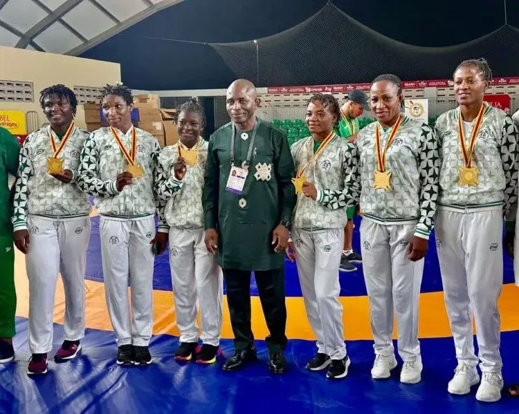 Team Nigeria Dominates African Games with Stunning Gold Medal Sweep in Female Wrestling!