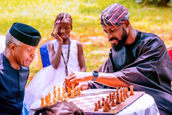 Osinbajo Cheers on Nigerian Chess Master in 58-Hour Guinness World Record Attempt