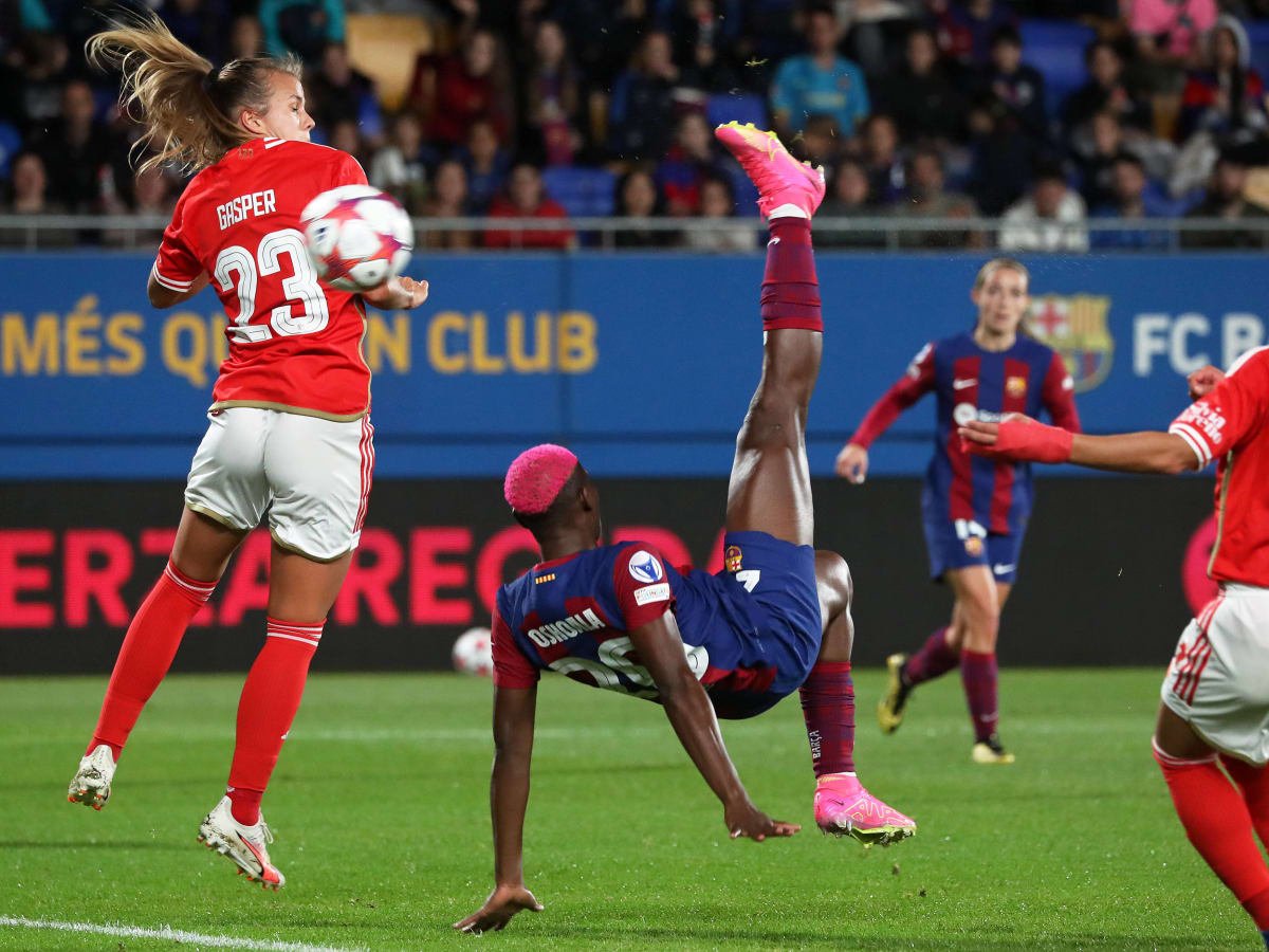 Asisat Oshoala Wins UEFA Goal of the Season with Stunning Bicycle Kick