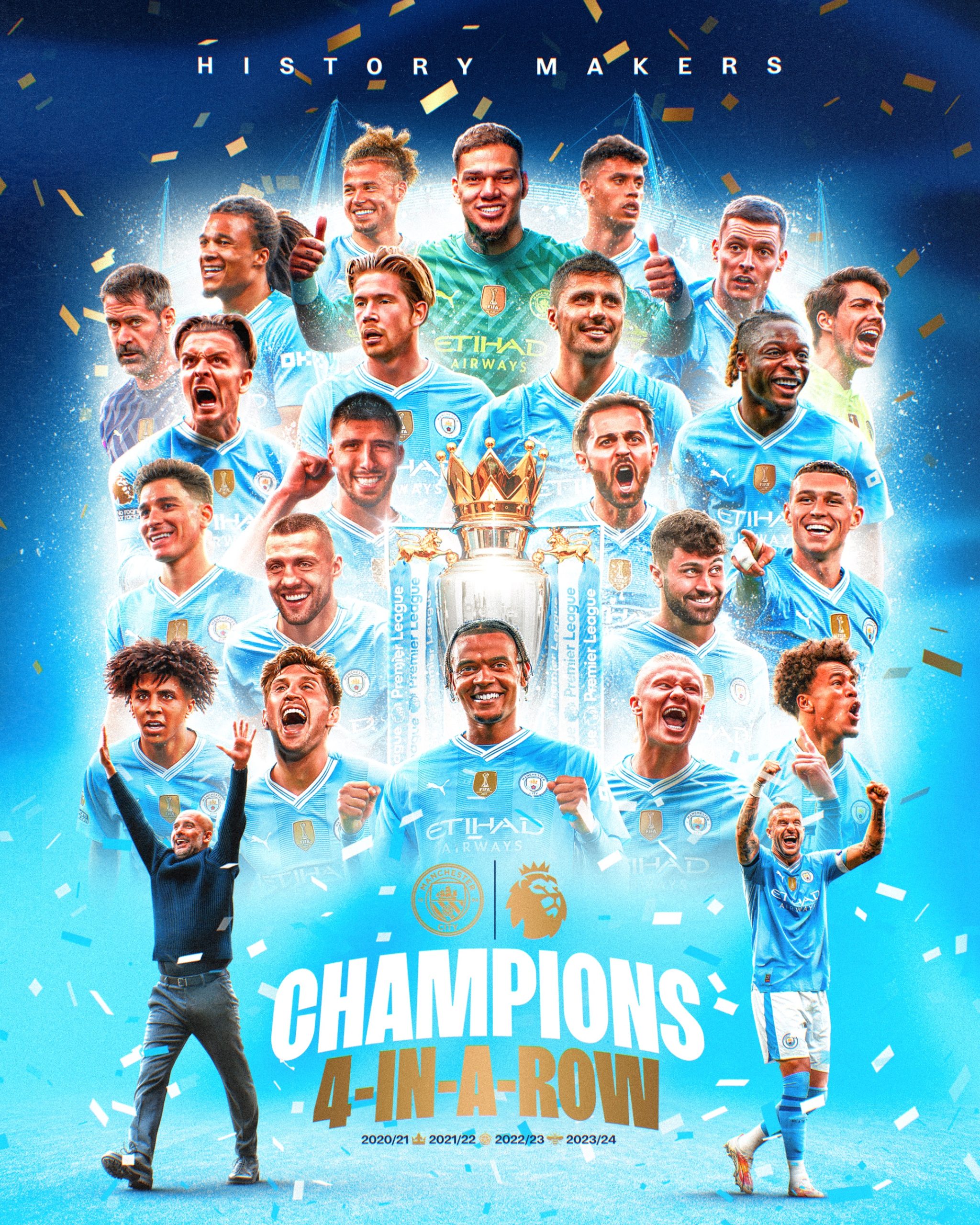 Manchester City Clinches Historic Fourth Consecutive EPL Title