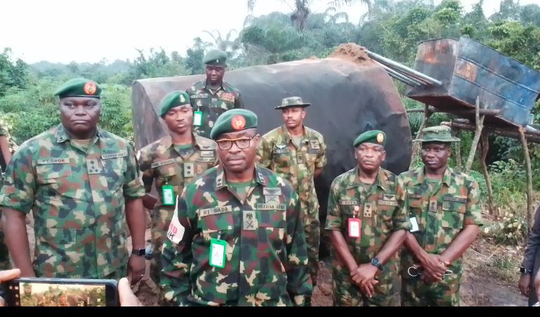 Nigerian Army Intensifies Crackdown on Illegal Oil Bunkering in Abia State