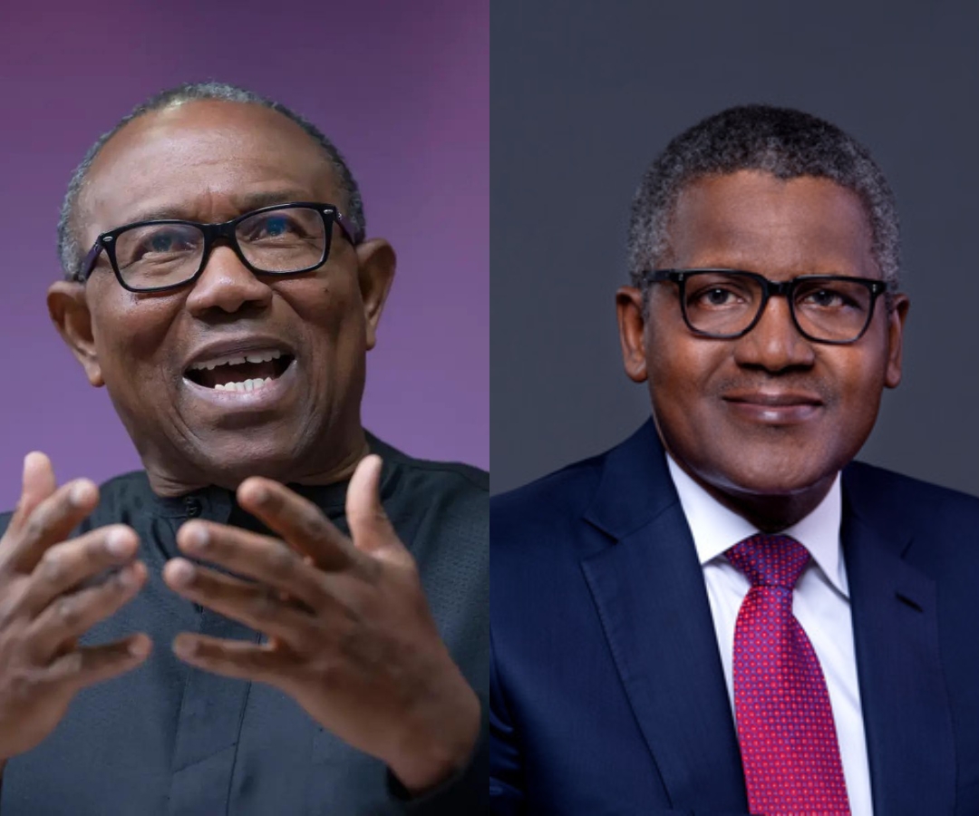 Peter Obi Encourages Aliko Dangote Amid Investment Challenges in Nigeria