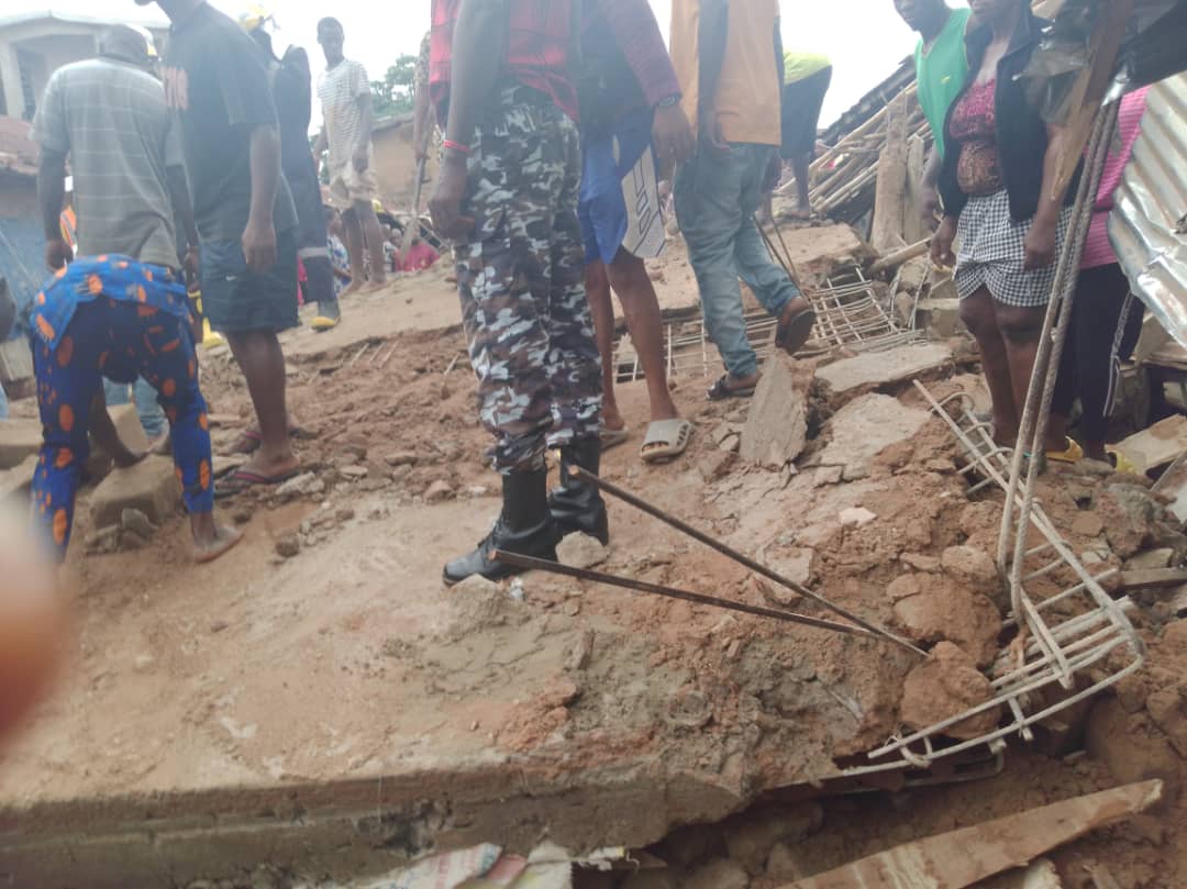 Anambra Building Collapse: Two Dead, More Injured in Market Tragedy