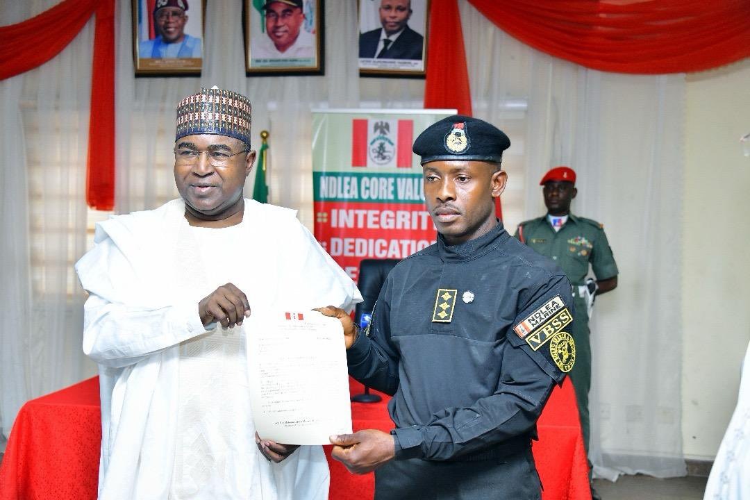 NDLEA Chief Grants Special Promotions to Marine Command Officers for Heroic Drug Interception