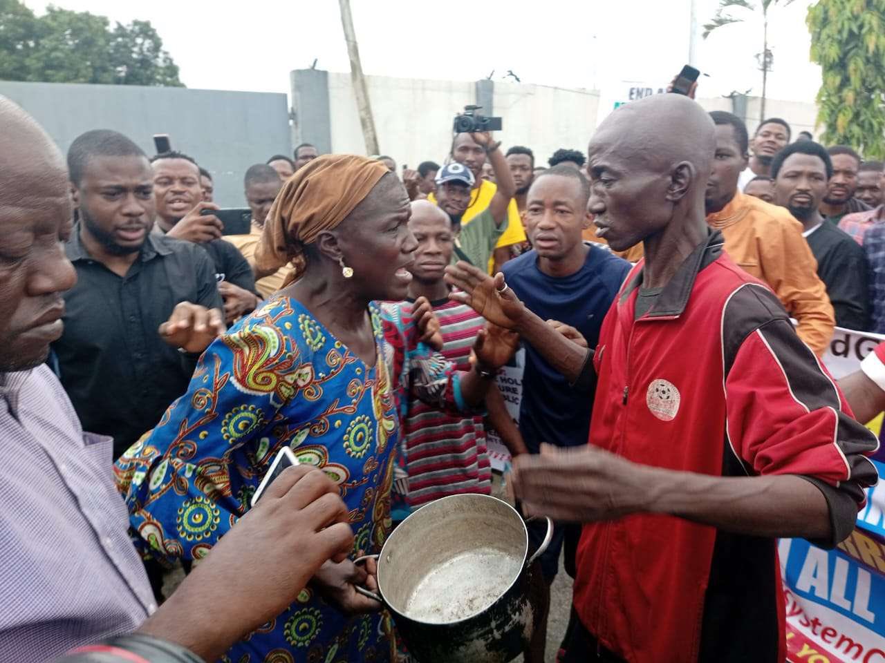 Counter-Protester Claims N5000 Payment for Demonstrating Against Anti-Hunger Protests