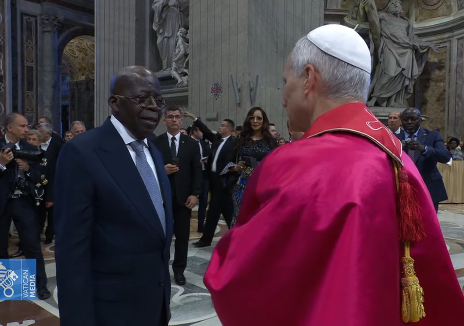 Tinubu Meets New Pope Leo XIV at Installation Mass in Vatican
